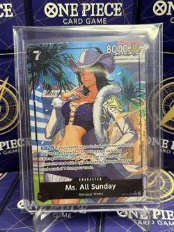 Ms. All Sunday(Alternate Art)Foil OP14-084✨One Piece The Azure Sea's Seven N/M - Image 1