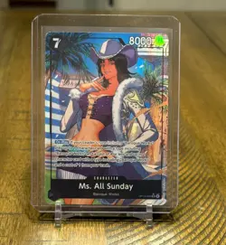 Ms. All Sunday (Alternate Art Super Rare) OP14-084 The Azure Sea's Seven Foil... - Image 1