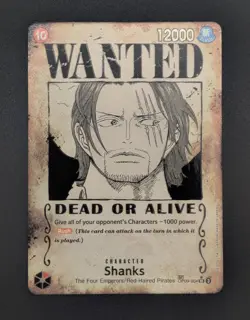 One piece - Shanks (Wanted Poster) - OP09-004 - Emperors in the New World (OP09) - Image 1