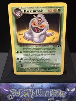 Pokemon Card Dark Arbok 19/82 Non Holo ERROR 1999-23000 Team Rocket Light Play - Image 1