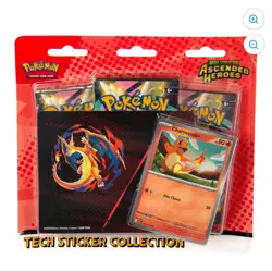 PRE-SALE Pokemon Mega Evolution Ascended Heroes Tech Sticker Collection LOT OF 5 - Image 2