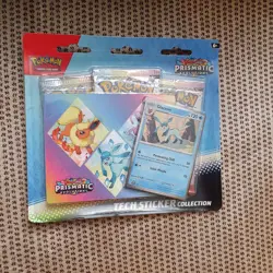 Pokemon TCG Prismatic Evolutions Tech Sticker Collection (Glaceon) New & Sealed - Image 1