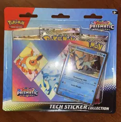 Pokemon TCG PRISMATIC EVOLUTIONS Tech Sticker Collection Glaceon - NEW, SEALED - Image 1