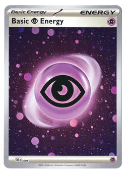 HD COSMOS HOLO 🌀 SWIRL Basic Psychic Energy 005 - Pokemon 151 (C) - Image 2