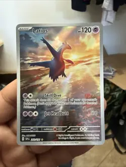 Pokemon TCG Latios Rare Holo Card 203/191 SV08 Surging Sparks Illustration - Image 1