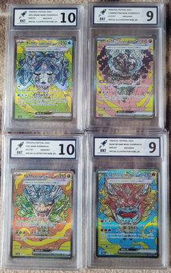 FULL SET OF MASK OGERPON CARDS - SPECIAL ILLUSTRATION RARE - RKT GRADED BUNDLE - Image 1