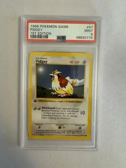 1999 Pokemon 1st Edition Shadowless Pidgey - Base Set 57/102 PSA 9 Mint!! - WOTC - Image 1