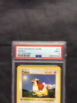 Pokemon Cards: Base Set 1st Edition Common: Pidgey 57/102 PSA 9 - Image 3