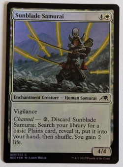 Sunblade Samurai - Near Mint - Foil - NEO - MTG - Image 1