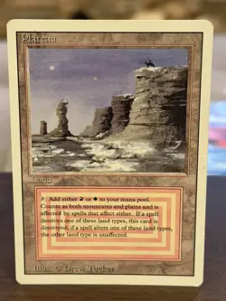 Plateau Revised Rare MTG Magic The Gathering LP Never Played - Image 1