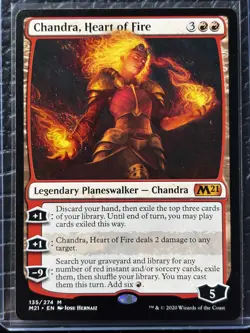 Chandra, Heart of Fire Core Set 2021 Regular Mythic NM MTG - Image 1