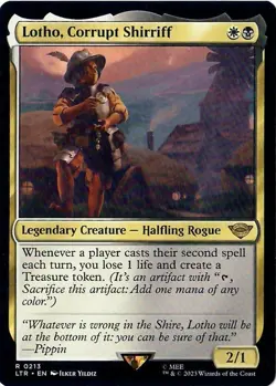 Lotho, Corrupt Shirriff - MtG Lord of the Rings - R0213 NM 2023 - Image 1
