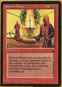 LIMITED EDITION The Dark Vintage MtG Eternal Flame Unplayed NM - Image 1