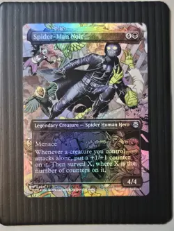 Spider-Man Noir (Borderless) Foil U Marvel's Spider-Man 204 NM - Image 1