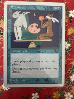 MTG Magic the Gathering Stasis 127 Regular Rare Fifth Edition 1997 - Image 1