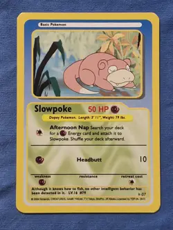 LP Slowpoke Funskool 2004 Vintage India Pokemon Card RARE HTF - Image 1
