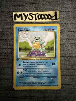 Carte Pokemon Carapuce 63/102 Edition 1 Set De Base Wizards Francais Occasion - Image 1