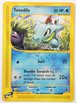 POKEMON TOTODILE 134/165 REGULAR EXPEDITION 2002 NINTENDO MP - Image 1