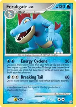 Feraligatr - 8/123 - Pokemon Mysterious Treasures Holo Card MP - Image 1