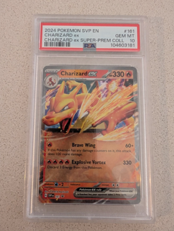 2024 POKEMON SVP PROMO SUPER-PREMIUM COLLECTION #161 CHARIZARD EX PSA 10 - Image 1