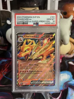 2024 POKEMON SVP PROMO SUPER-PREMIUM COLLECTION #161 CHARIZARD EX PSA 10 - Image 1