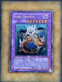 Yugioh King Dragun FET-EN036 Ultimate Rare 1st Ed NM - Image 1