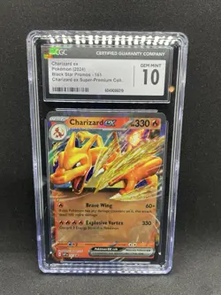 2024 Pokemon SVP EN Charizard ex 161 Super Premium Collection GM 10 - Image 1