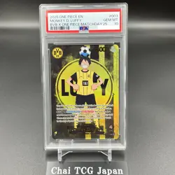 PSA 10 Monkey D Luffy ST13-003 BVB Borussia Dortmund ONE PIECE Matchday Promo EN - Image 1