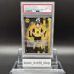 PSA 10 Monkey D Luffy ST13-003 BVB Borussia Dortmund ONE PIECE Matchday Promo EN - Image 1