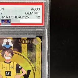 PSA 10 Monkey D Luffy ST13-003 BVB Borussia Dortmund ONE PIECE Matchday Promo EN - Image 3