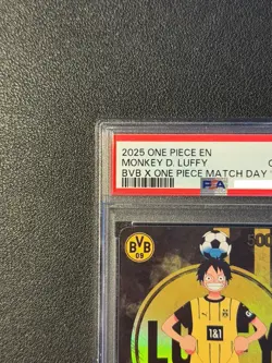 PSA 10 Monkey D Luffy ST13-003 BVB Borussia Dortmund ONE PIECE Matchday Promo EN - Image 3