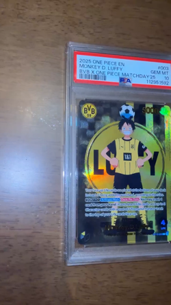 PSA 10 Monkey D Luffy ST13-003 BVB Borussia Dortmund ONE PIECE Matchday Promo EN - Image 2