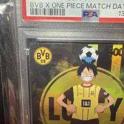 PSA 10 Monkey D Luffy ST13-003 BVB Borussia Dortmund ONE PIECE Matchday Promo EN - Image 4