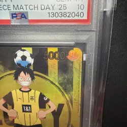 PSA 10 Monkey D Luffy ST13-003 BVB Borussia Dortmund ONE PIECE Matchday Promo EN - Image 5