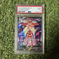 2023 Pokemon SWSH Crown Zenith Full Art #GG45 Deoxys Vmax Mint PSA 9 - Image 1
