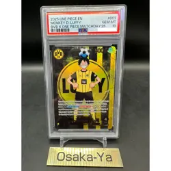 PSA 10 Monkey D Luffy ST13-003 BVB Borussia Dortmund ONE PIECE Matchday Promo EN - Image 1