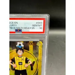 PSA 10 Monkey D Luffy ST13-003 BVB Borussia Dortmund ONE PIECE Matchday Promo EN - Image 3
