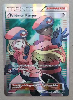 POKEMON TCG RANGER 2016 STEAM SIEGE FULL ART HOLO TRAINER CARD 113/114 - Image 1