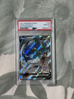 2021 POKEMON SWORD & SHIELD EVOLVING SKIES #194/203 RAYQUAZA V FULL ART PSA 10 - Image 1