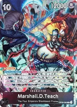 Marshall.D.Teach (093) (English Version 2nd Anniversary Set) [OP-PR - OP09-093] - Image 1