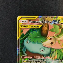 Venusaur & Snivy GX 1/236 Sm-Cosmic Eclipse Holo Pokemon Tcg Card Lightly Played - Image 3