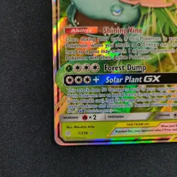 Venusaur & Snivy GX 1/236 Sm-Cosmic Eclipse Holo Pokemon Tcg Card Lightly Played - Image 5