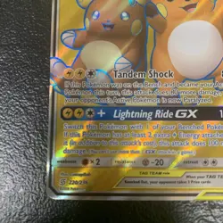 Pokemon TCG Raichu & Alolan Raichu GX 220/236 Tag Team Full Art Ultra Rare NM - Image 5
