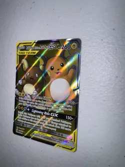 Raichu & Alolan Raichu GX 220/236 - Full Art Ultra Rare NM TCG Pokemon Tag Team - Image 3