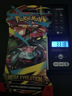 (VERY HEAVY) 33.18g Pokemon TCG Mega Evolution Sleeved Booster Pack (SEALED)✅ - Image 1