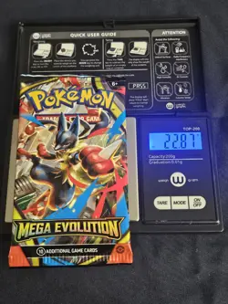 (VERY HEAVY) 22.87g ! Pokemon TCG Mega Evolution Booster Pack (SEALED) (11/9C) - Image 1