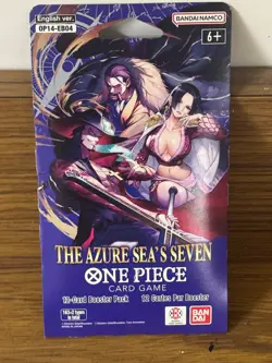 [ENG] 1 One Piece Card Game The Azure Sea's Seven OP-014 Booster Pack 12 Cards - Image 1