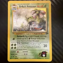 Pokemon TCG Erika's Venusaur #4/132 Gym Challenge Holo Rare Card - Image 1