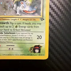 Pokemon TCG Erika's Venusaur #4/132 Gym Challenge Holo Rare Card - Image 4