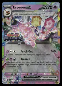 Espeon ex - (Prismatic Evolutions Stamp) Promo Miscellaneous Cards & Products 0 - Image 1